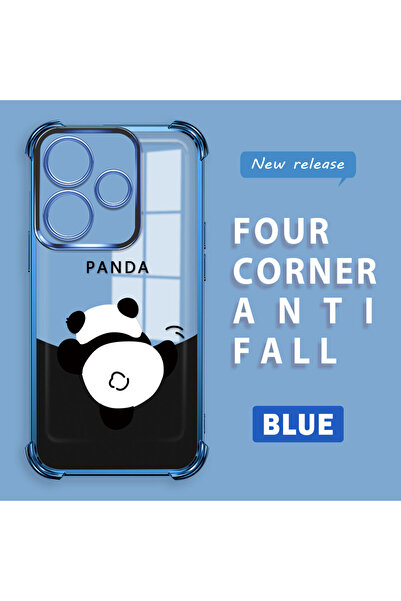 Hontinga حافظة هاتف شاومي ريدمي 13 4G متوافقة مع نمط طباعة الباندا، حافظة هات...