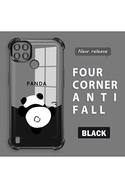 Hontinga حافظة متوافقة مع هاتف Realme C25Y/C21Y، حافظة هاتف من السيليكون الشف...