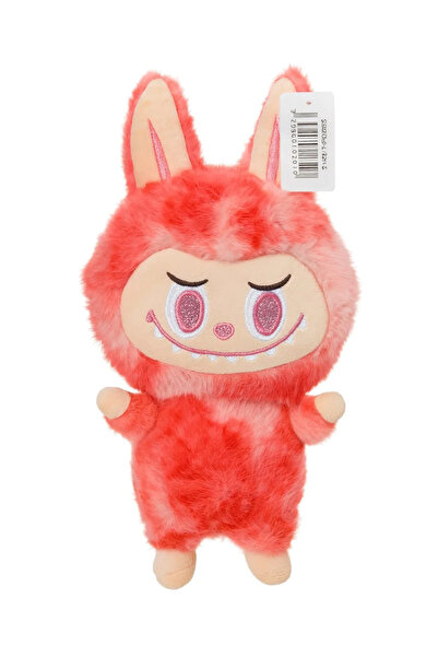 ABYZ Jucărie de pluș Tip Labubu Monstru drăguț Dimensiune 30cm Culoare Roșu