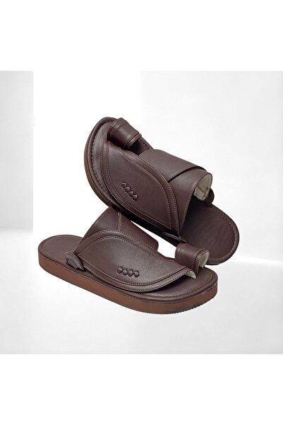 chic najd Plain brown leather oriental shoes - size 41