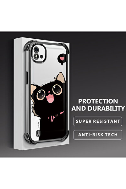 Hontinga حافظة هاتف شفافة من السيليكون الناعم متوافقة مع هاتف Realme C11 2021...