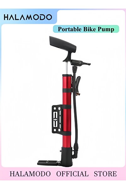 HALAMODO مضخة هواء للدراجات، مضخة أرضية للدراجات، مضخات إطارات الدراجات متواف...