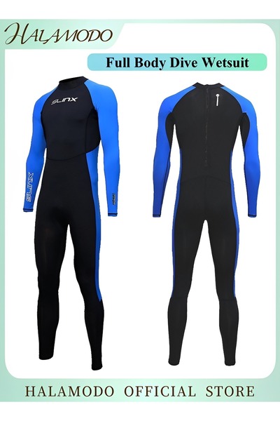 HALAMODO Men's Wetsuits Full Body Dive Wetsuit Sports Skins Rash Guard Neopre...