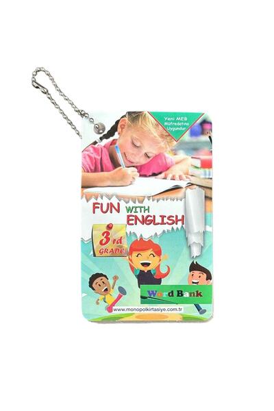 Monopol İngilizce Dil Kartları 3. Sınıf 163 Kelime ( Yeni MEB Müfredatına Uygundur )