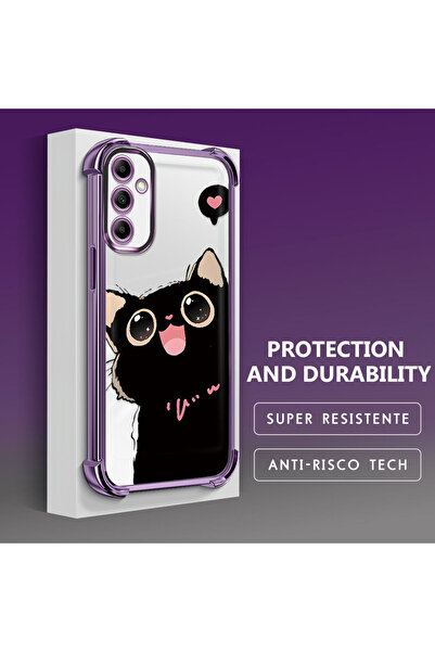 Hontinga حافظة هاتف شفافة من السيليكون الناعم متوافقة مع هاتف سامسونج جالاكسي...