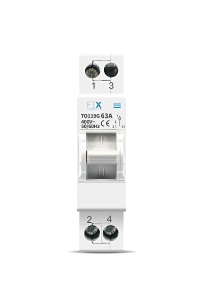 FUSIONTECHX Manual Dual Transfer Switch with Isolation and Interlock MTS 1P 63A -