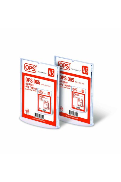 Ops Dp 065 A5 Vertical Banner Carrier t Type Display Product - 2 Pieces
