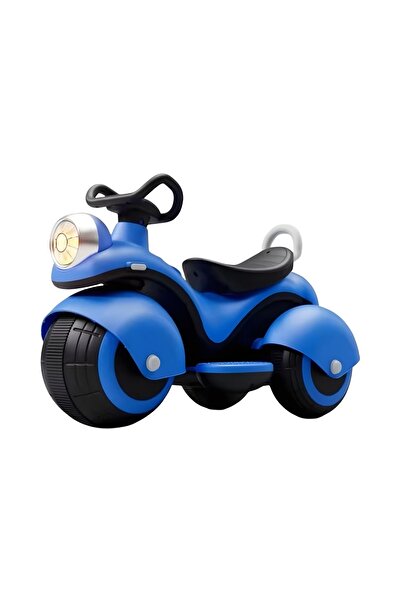 My modern game سكوتر كهربائي للأطفال بتصميم هارلي – ثلاث عجلات كبيرة بسعة بطارية 6 فولت لون أصفر، أحمر، أزرق