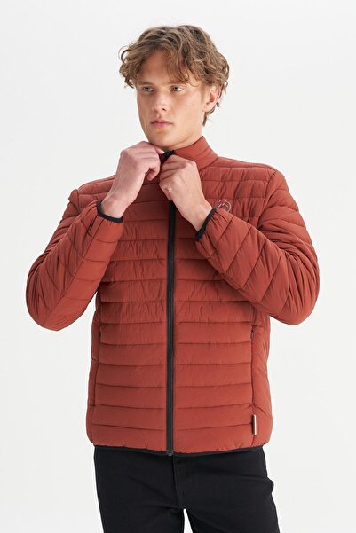 WRANGLER Regular Fit Normal Cut Stand Collar Puffer Jacket with Pockets