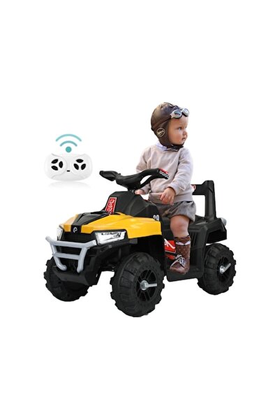 SELLIUM ATV electric pentru copii SELLIUM, 12V, 2 viteze, galben, 3-8 ani