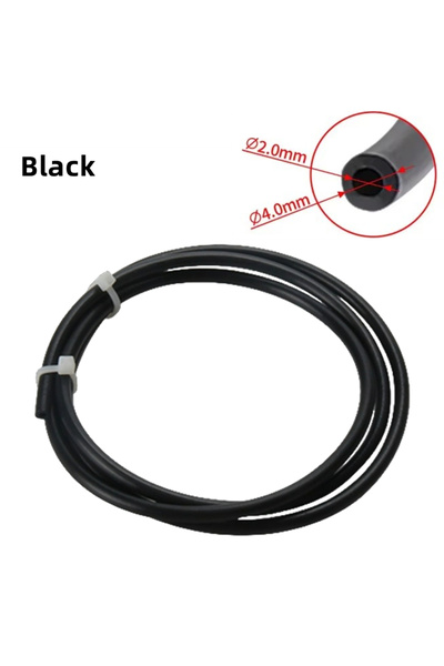 Choice7 أنبوب PTFE أسود بطول 1 متر، مقاس 2×4 مم، مناسب لرأس الطباعة J-head Ho...