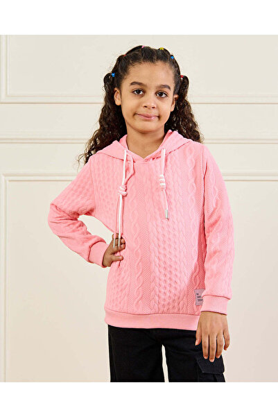 REDTAG Girls Pink Knitted Pullover