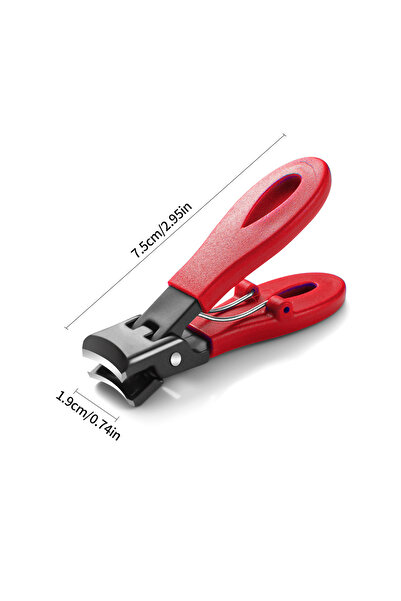 Choice1 مقص أظافر أحمر محمول فائق الحدة، مصنوع من الفولاذ المقاوم للصدأ، بفتح...