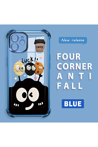 Hontinga حافظة متوافقة مع هاتف iPhone 12، حافظة هاتف من السيليكون الشفاف بنمط...