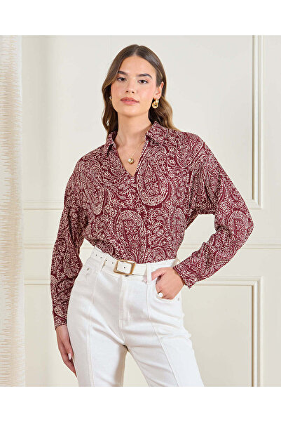 REDTAG Women Multicolour Printed Collared Blouse