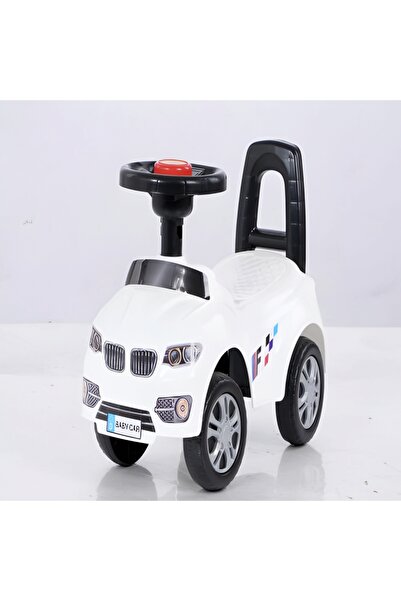 My modern game Children's foot-push ride-on car with lights, music, and backr...