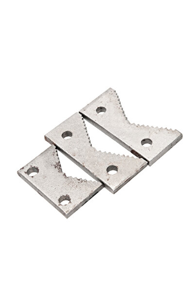 Lawazim Threader Pipe Vise Jaws 4inch 3pcs - Serrated V Groove Replacement Set