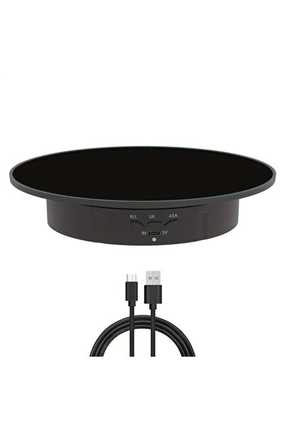 photop Rotating Display Stand for Jewelry and Photography – 360° Rotation, Adjustable Speed, USB or Batt