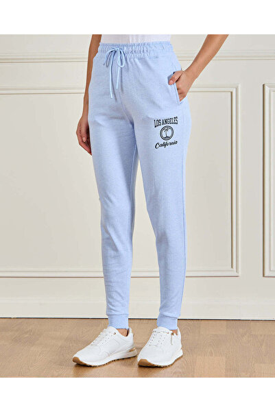 REDTAG Women Blue Printed Active Pants