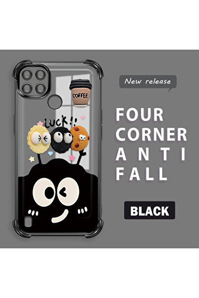 Hontinga حافظة متوافقة مع هاتف Realme C25Y/C21Y، حافظة هاتف من السيليكون الشف...