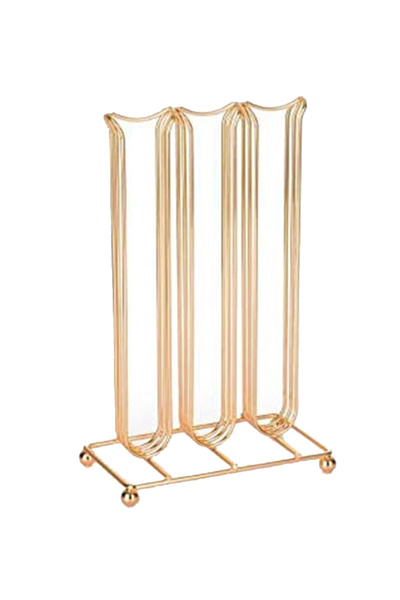 HALAMODO حامل كبسولات قهوة ذهبي، 6.5 × 3.7 × 10.4 بوصة