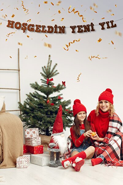 Artikel لافتة مكتوبة للترحيب بالعام الجديد باللون البني، يوم خاص، منظمة الدعو...