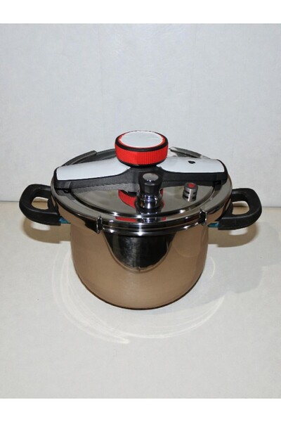 WDA طنجرة ضغط من الفولاذ المقاوم للصدأ سعة 7 لترات مزودة بمقبض وصمام أمان - طهي سريع وآمن