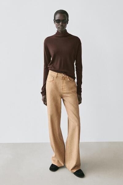 Massimo Dutti Geniş paça jean