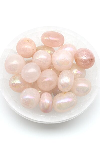 Alibaba Doğaltaş Aura Kuvars Doğal Taş Tamburlanmış Parça - Tımbıl