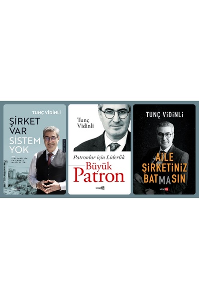 kitapita yayıncılık Tunç Vidinli Seti (Şirket Var Sistem Yok / Aile Şirketini...