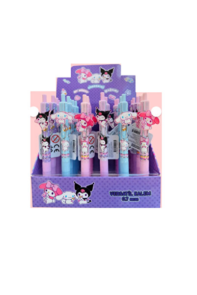 TMN قلم متعدد الاستخدامات من كورومي ومايميلودي وسينامورول مع مشبك معدني 0.7 م...