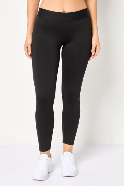 adidas بنطال رياضي نسائي بشعار العلامة التجارية، أسود