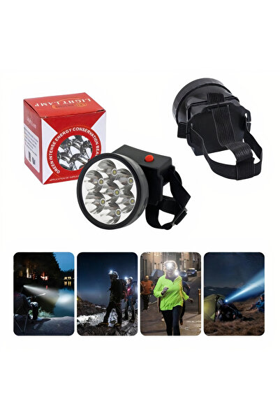 JML1 Lanternă frontală LED 6,5 × 6,5 cm cu bandă reglabilă, en-gros