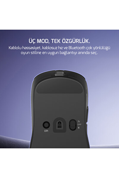 GamePower Radus PAW3311 12.000DPI Kablosuz Siyah Ultra Hafif Gaming Mouse (Grip Tape Hediyeli)