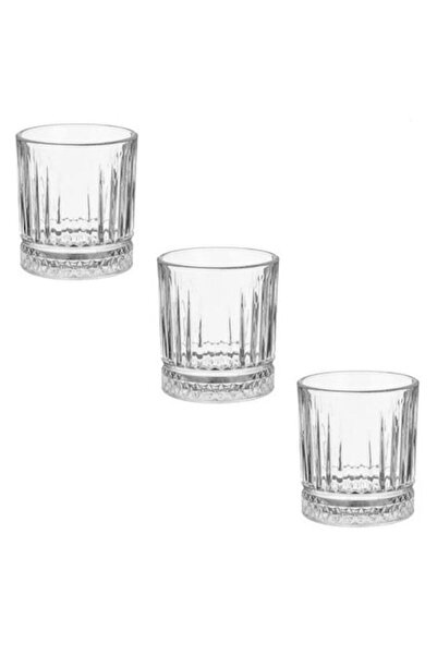 AB HOMES Σετ 3 ποτηριών ουίσκι από γυαλί
