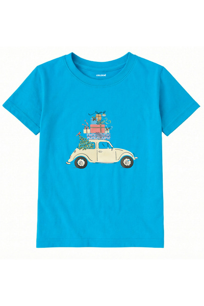 Colermi Cotton Fabric Children's T-Shirt – Gift Car Printed