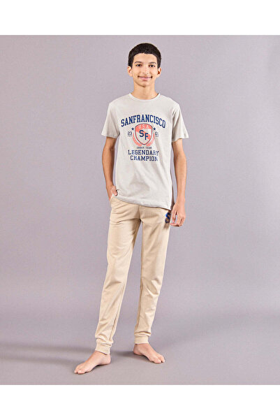 REDTAG طقم بيجامة مطبوع للأولاد الكبار (قطعتين)