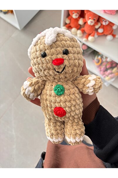 marifetli tığım El Yapımı Yılbaşı Temalı Amigurumi kurabiye adam – Peluş Örgü...