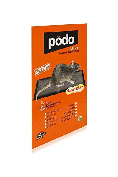 Podo مصيدة الفأر بالغراء الفائق - تحكم قوي وفعال في الفأر