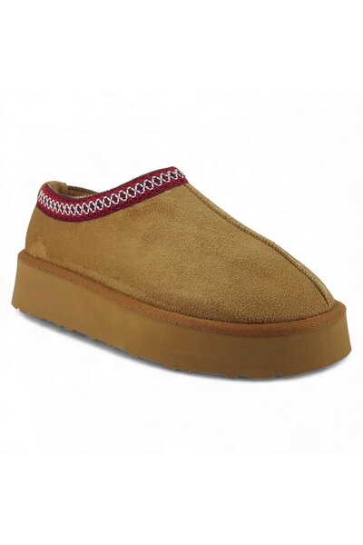 KARAYEL 203 25Kt Women's Winter Slippers Tan Nubuck