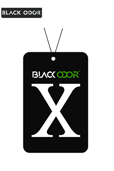 Black Odor X Car Air Freshener Anti Tobacco BO-07 Hanging Card Odor Control C...