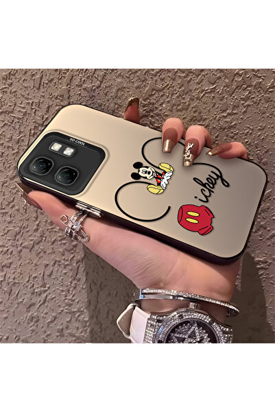 Hontinga حافظة هاتف متوافقة مع Infinix Hot 50i، تصميم ميكي مضاد للصدمات وحماي...