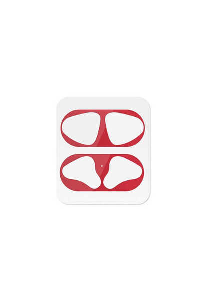 HTstore Zore Airpod Kir Önleyici Sticker-Kırmızı