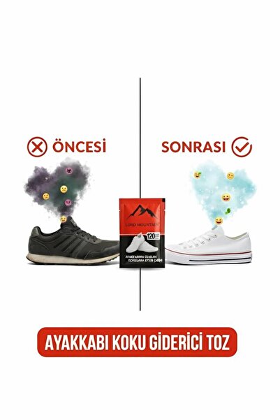 Lord Mountain Ayakkabı Koku Giderici Toz Ayakkabı Kokusu Önleyici 1 ADET