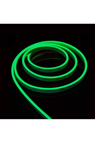 TrendyLux LED Neon Flex Strip, Complete Set, Length 5m, Green Light, IP65