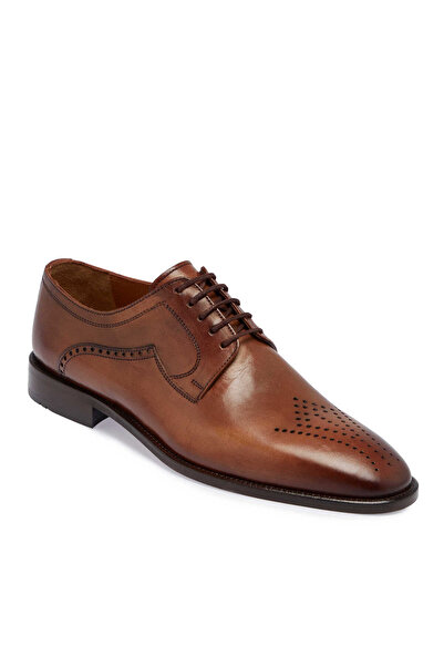Tergan Kahverengi Hakiki Deri Erkek Klasik Ayakkabı - E25S1AY57578-Q94