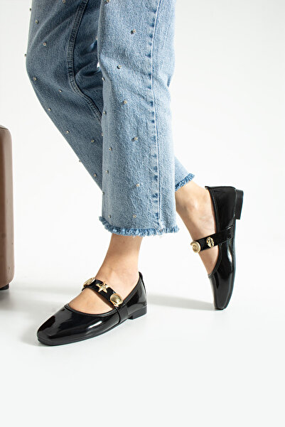 topukludünyası Γυναικείες μπαλαρίνες για καθημερινή χρήση με λεπτομέρεια αξεσ...