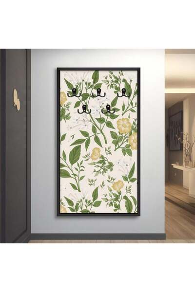 Marktna Modern Canvas Clothes Hanger with Hollow Silver Frame