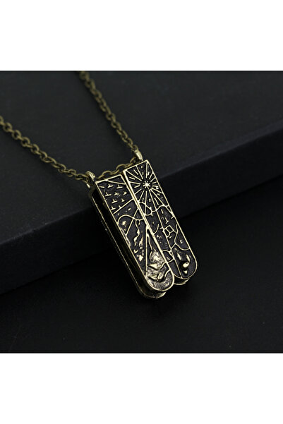 Choice قلادة N722 بتصميم عصري على شكل صندوق مفتاح، قلادة برونزية اللون مصنوعة...