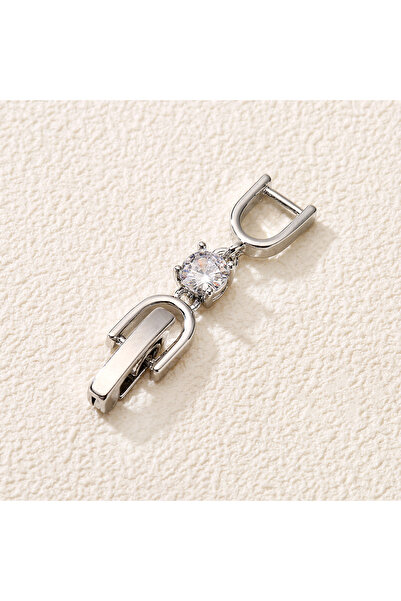 Choice قلادة بيضاء مرصعة بالزركون، سوار زاكول بثلاثة ألوان، وصلات تمديد بسيطة...